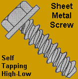 Sheet Metal Screws, High-Low